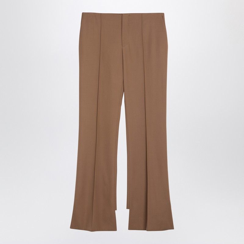 CHLOÉ Asymmetrical Wool Trousers - Women’s Size