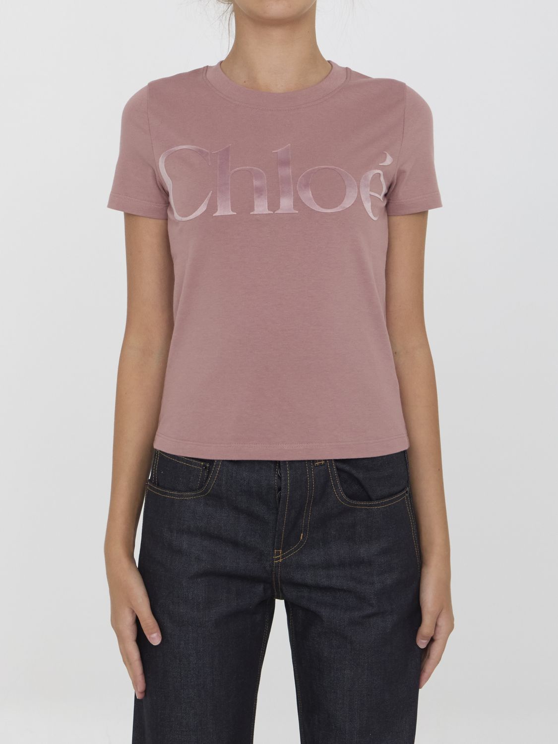 CHLOÉ Slim Fit Cotton Crew-Neck T-Shirt
