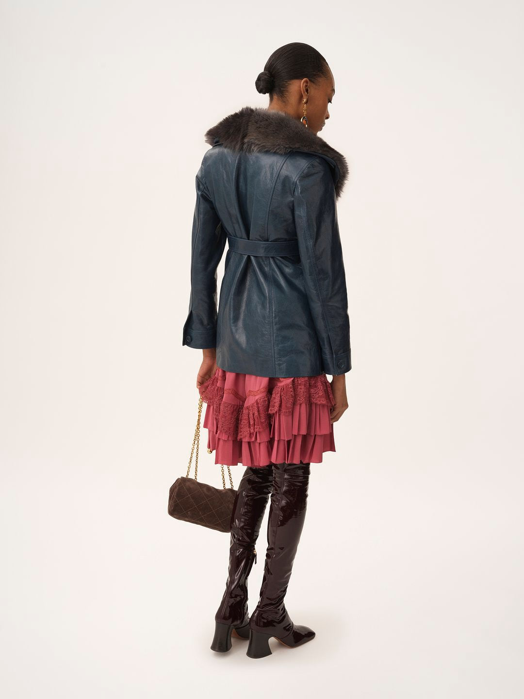 CHLOÉ Women's Mini Leather Jacket