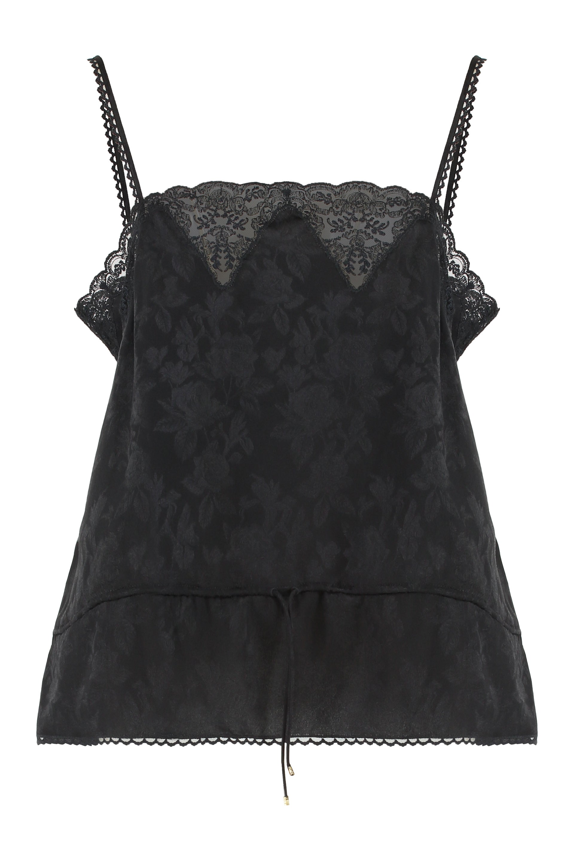 CHLOÉ Women's Silk Top with Adjustable Drawstring Waist