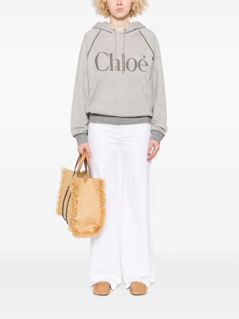 CHLOÉ Women's Logo Hoodie - Mini Fit