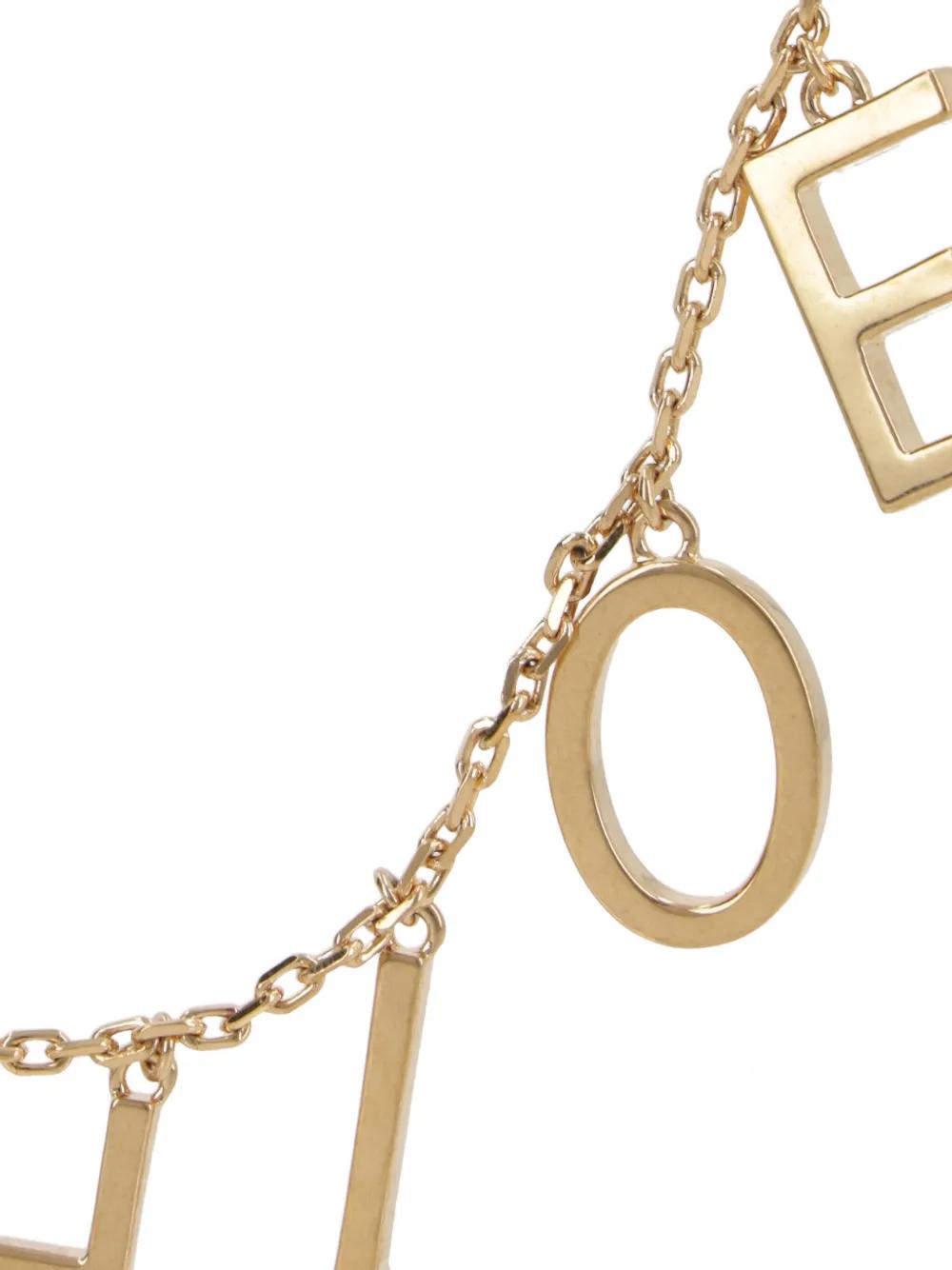 CHLOÉ Logo Lettering Necklace with Adjustable Fit