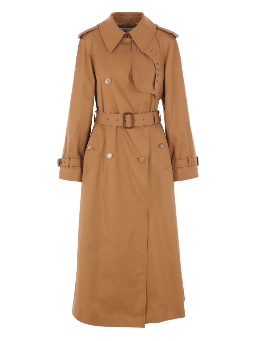 CHLOÉ Double Breasted Trench Jacket with Belt