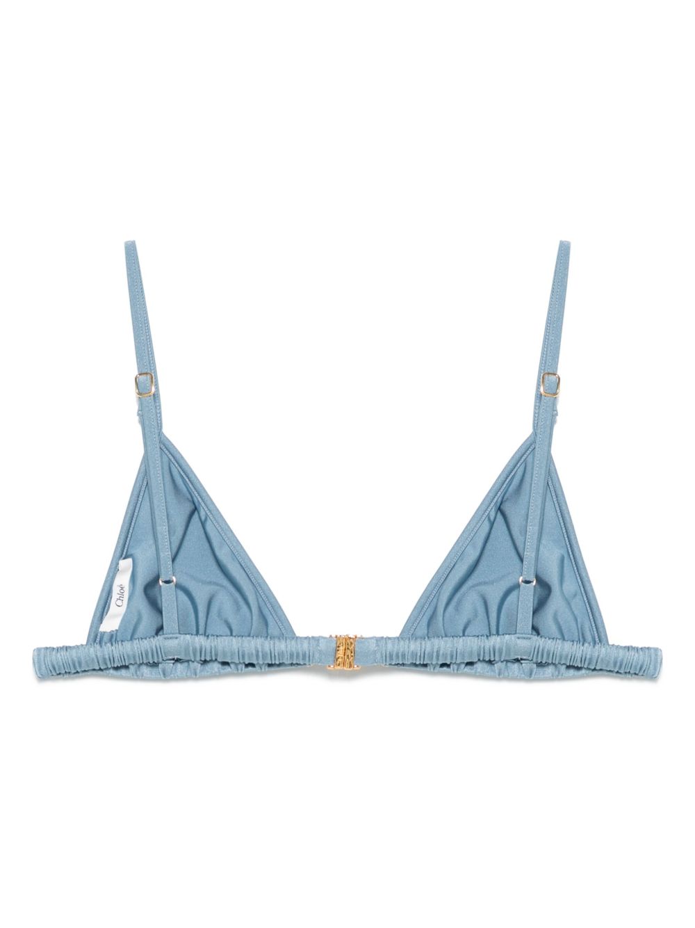 CHLOÉ Chic Bikini Top with Logo Plate