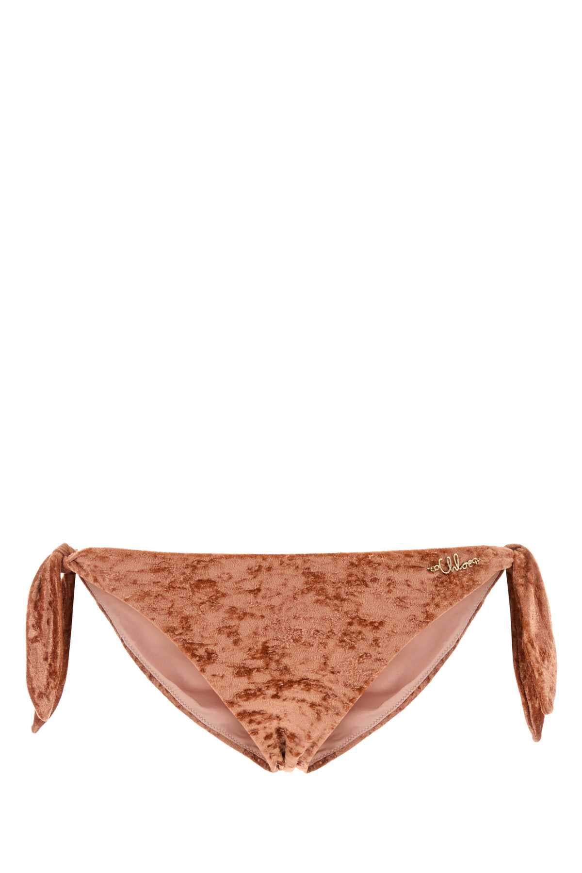 CHLOÉ Stretch Velvet Mini Bikini Slip