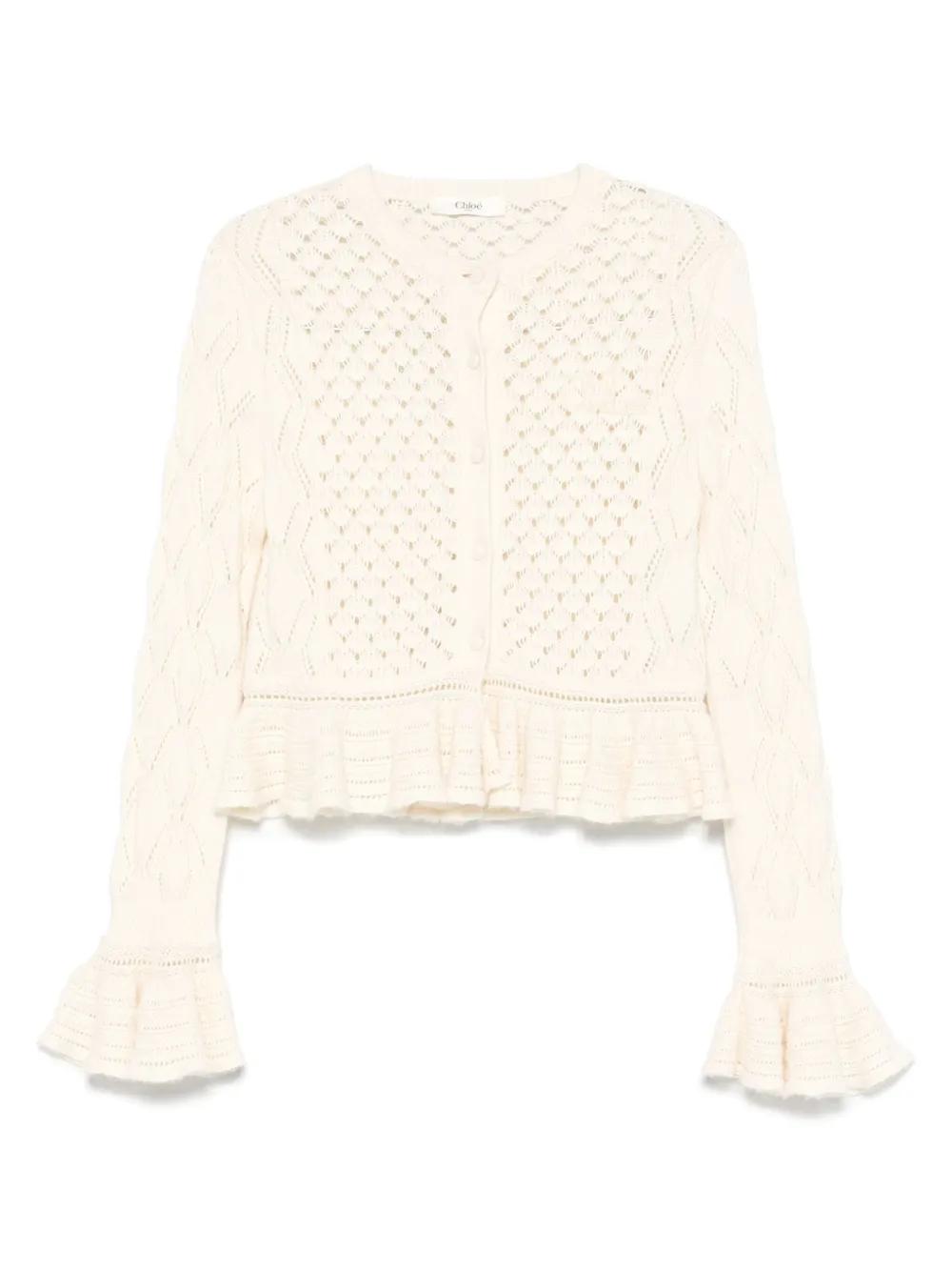 CHLOÉ Ruffled Cardigan for Women