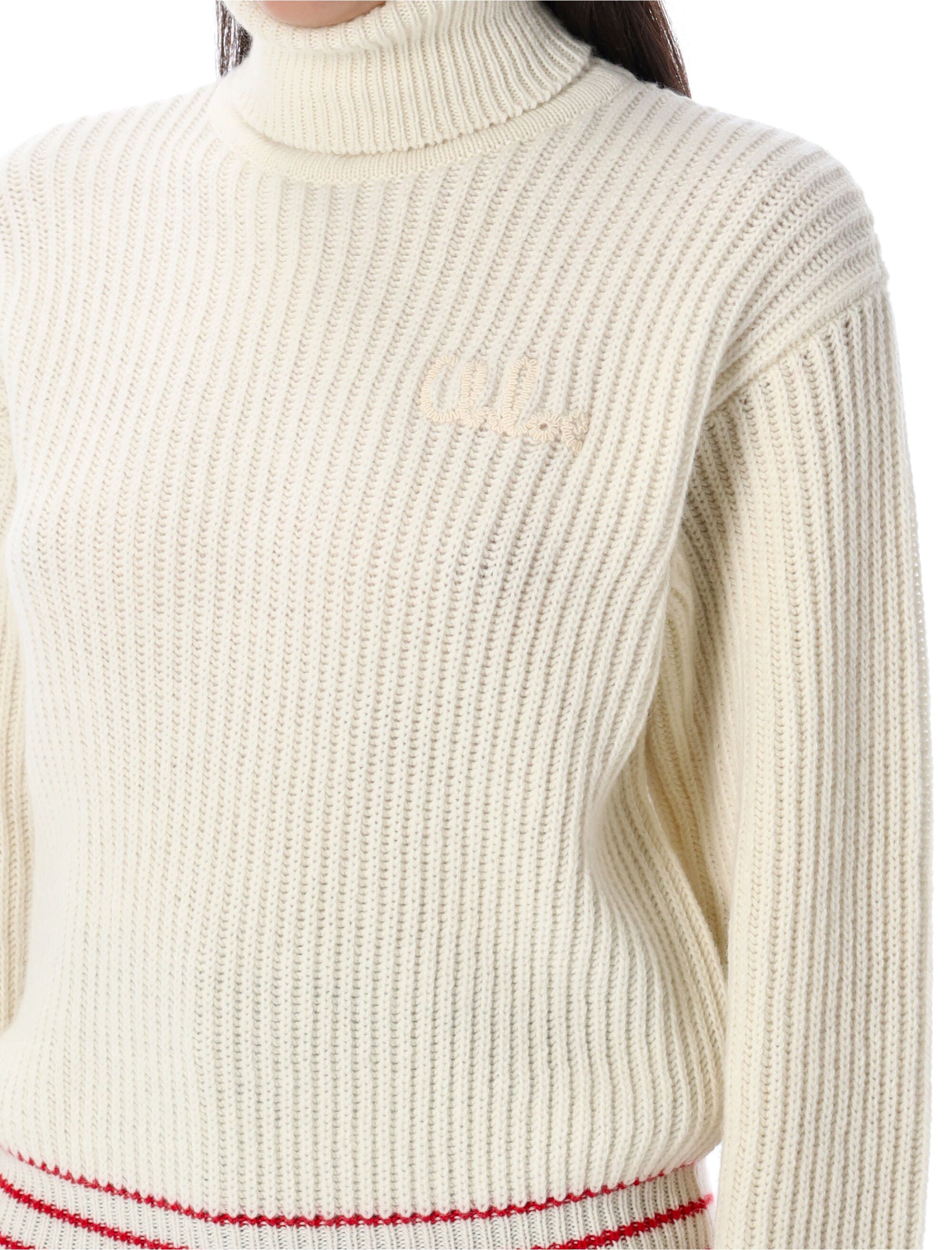 CHLOÉ High Neck Knit Sweater for Women