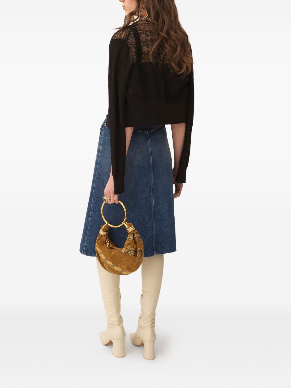 CHLOÉ Mini Top with Monogram and Button Details