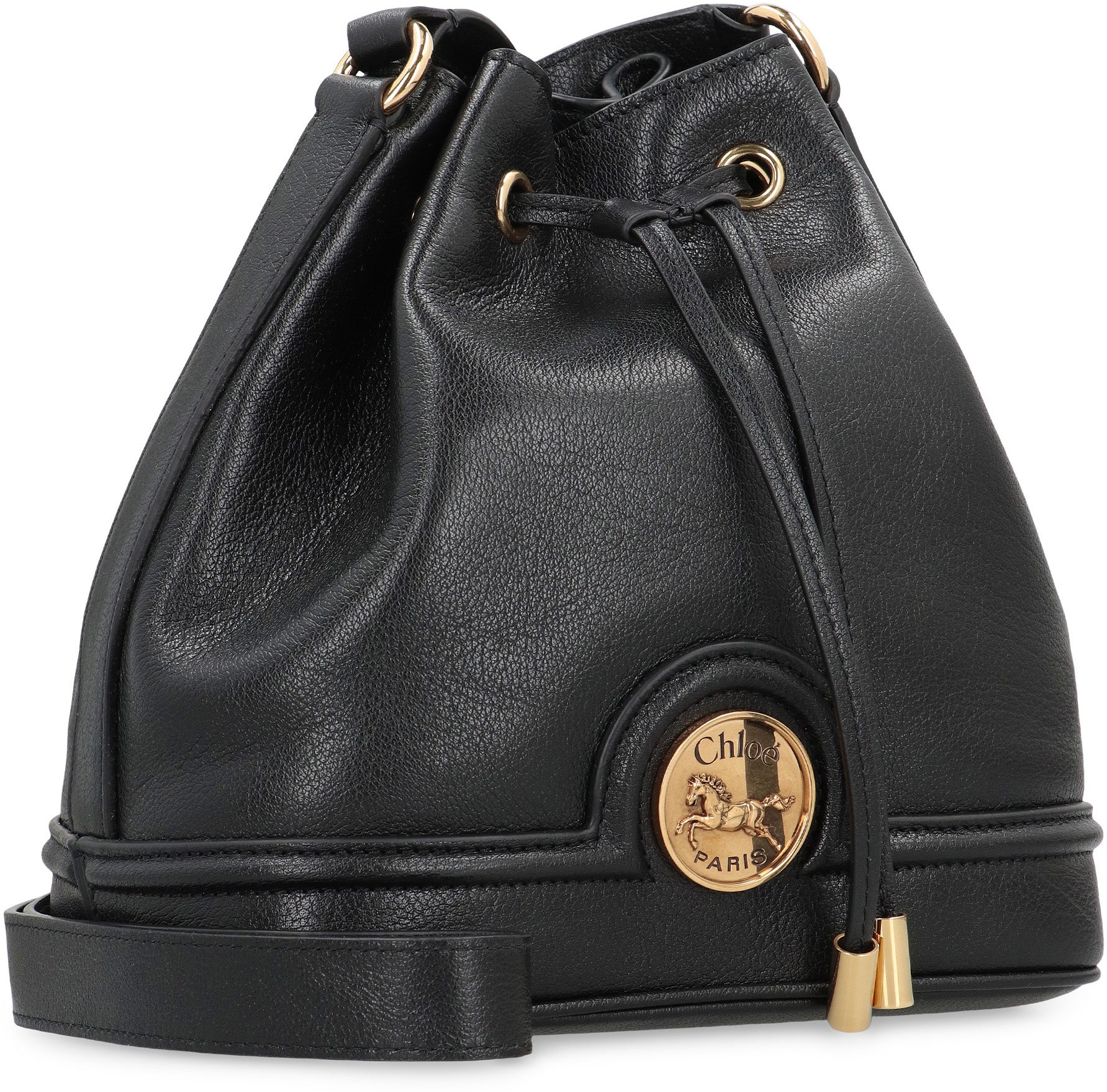 CHLOÉ Luxe Bucket Handbag 24x24x14