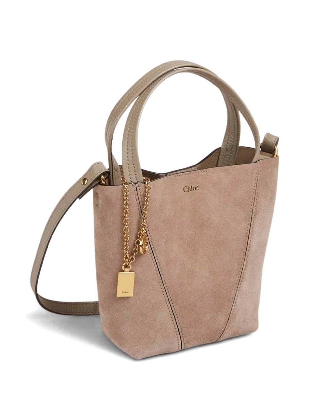 CHLOÉ Mini Spin Shoulder Handbag - 16cm x 19cm x 8cm