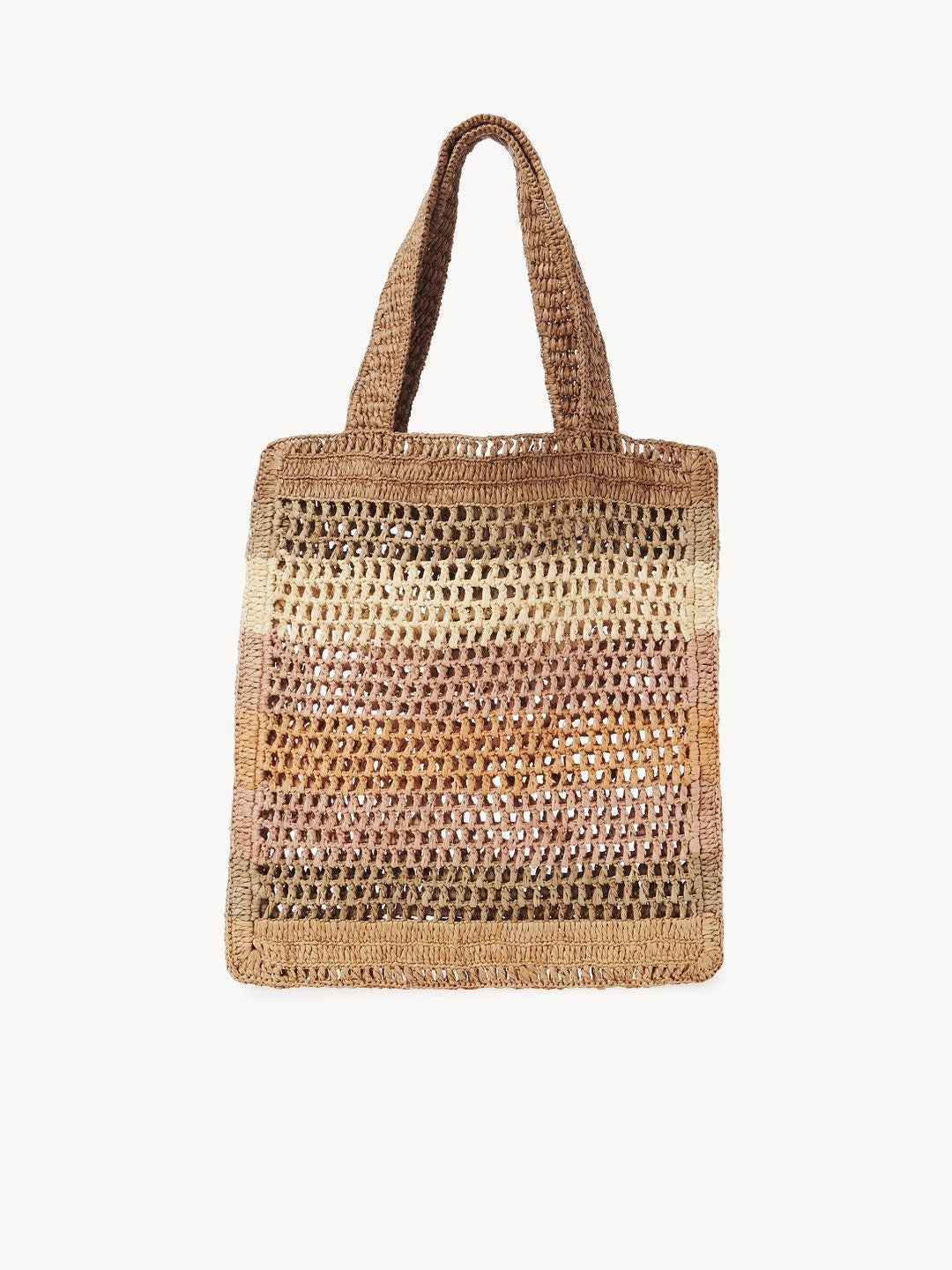 CHLOÉ Mini Summer Raffia Shopping Handbag