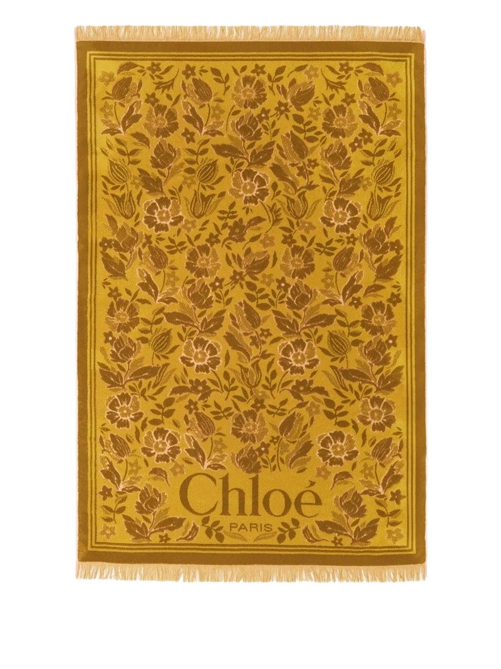 CHLOÉ Cotton Beach Towel with Logo