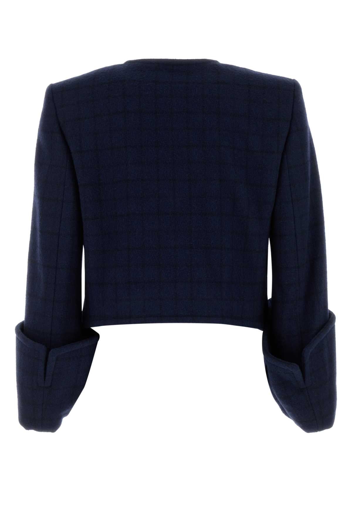 CHLOÉ Printed Wool Blend Body Blazer - Women's Outerwear