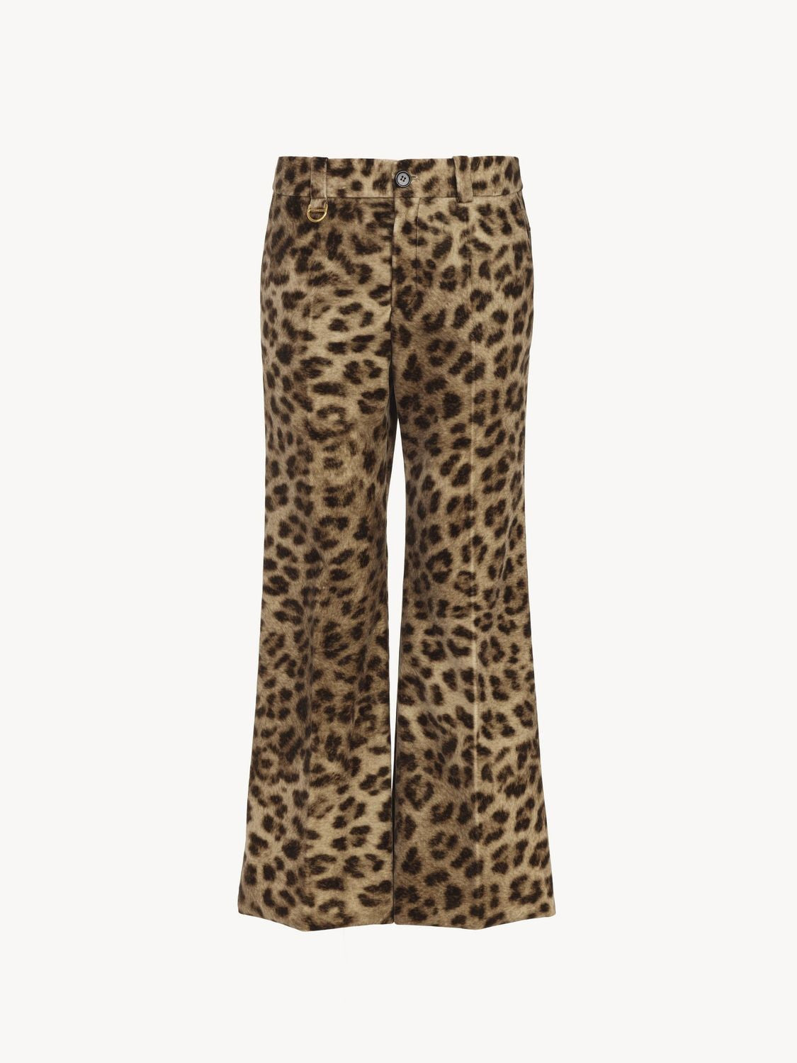 CHLOÉ Bootcut Leopard-Print Mini Pants