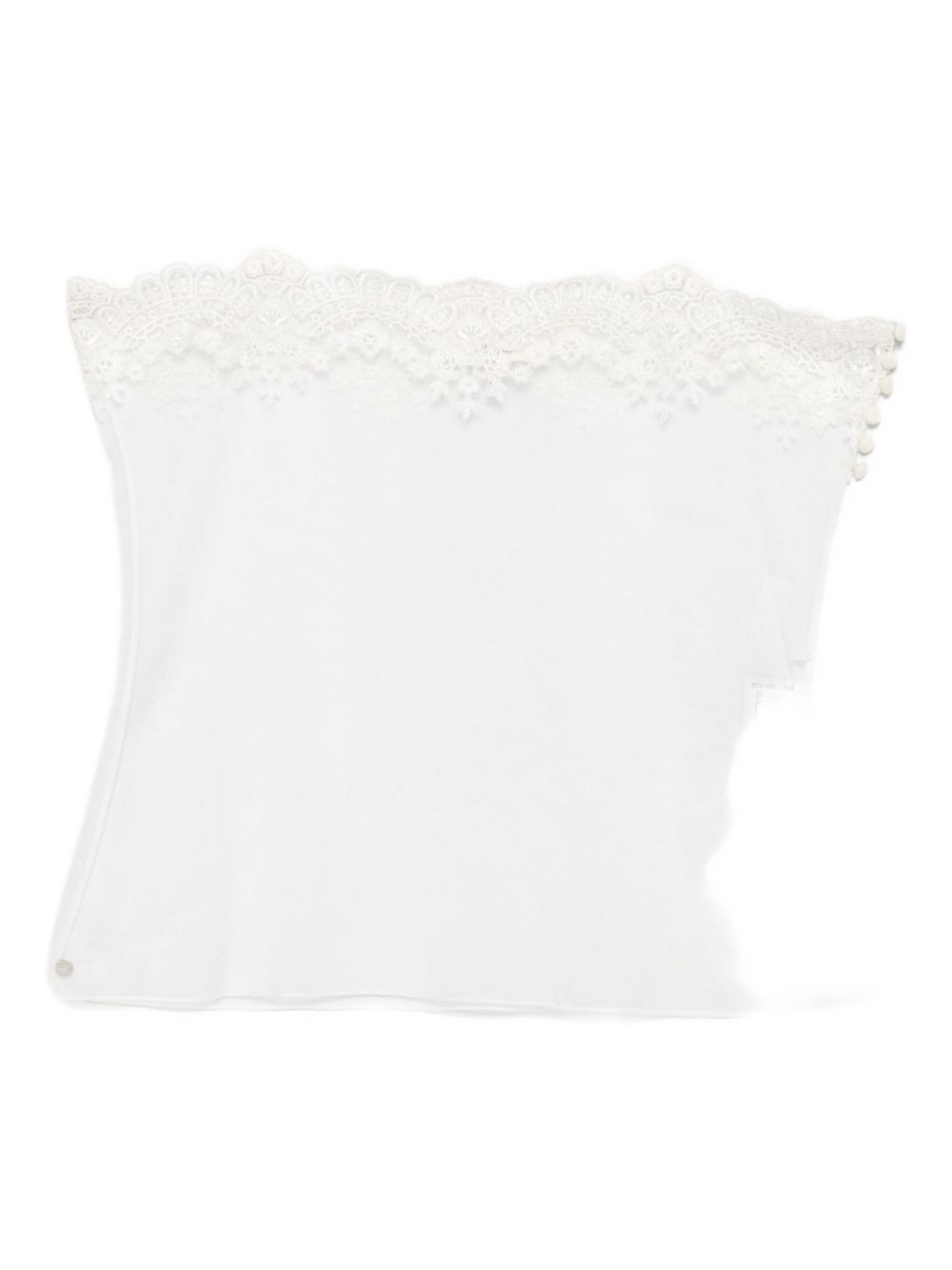 CHLOÉ Embroidered Lace Top with Spaghetti Straps