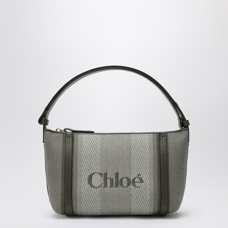 CHLOÉ Dark Striped Carry Tote Handbag