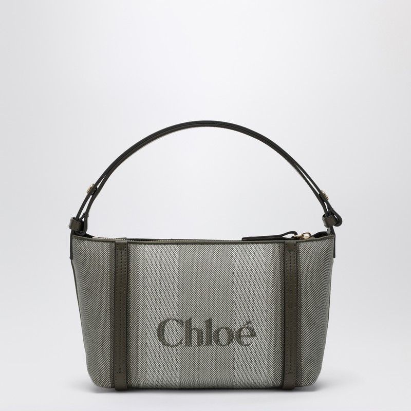 CHLOÉ Dark Striped Carry Tote Handbag