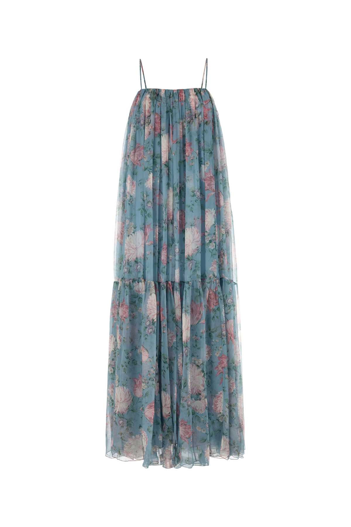 CHLOÉ Floral Printed Muslin Long Dress for Women