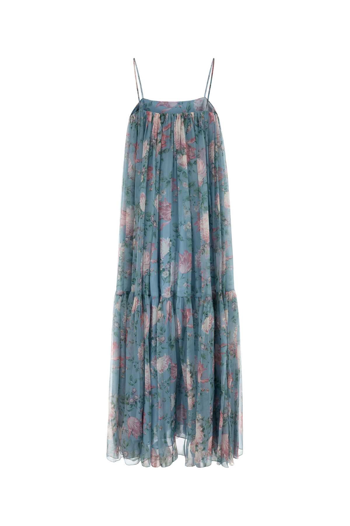 CHLOÉ Floral Printed Muslin Long Dress for Women
