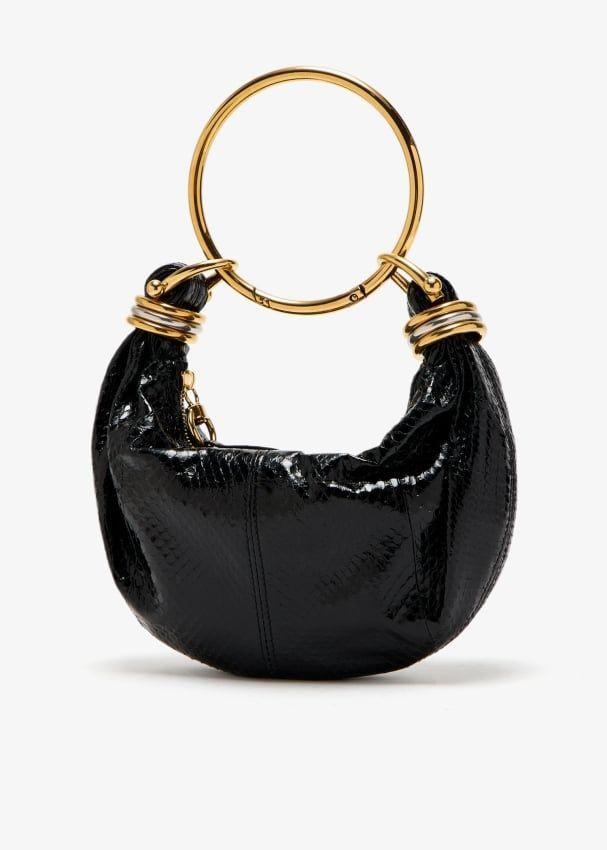 CHLOÉ Mini Puff-Faced Water Snake Handbag