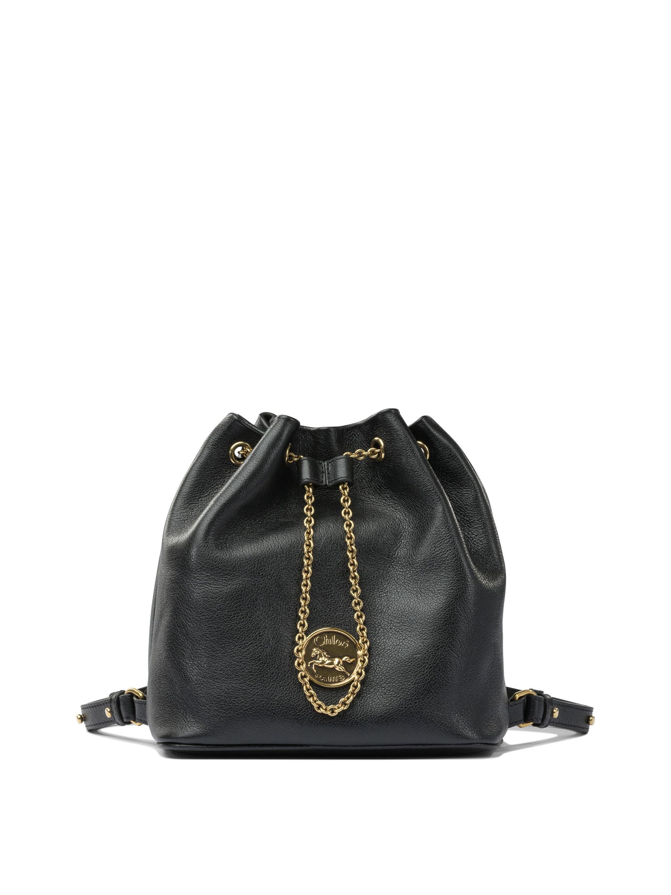 CHLOÉ Mini Backpack with Oversized Metal Cuff Handle