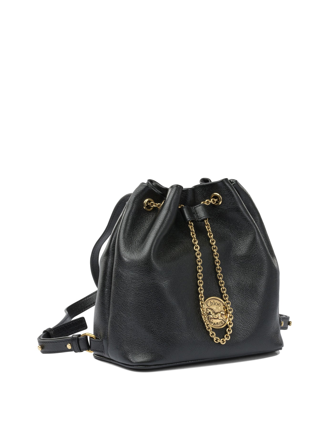 CHLOÉ Mini Backpack with Oversized Metal Cuff Handle