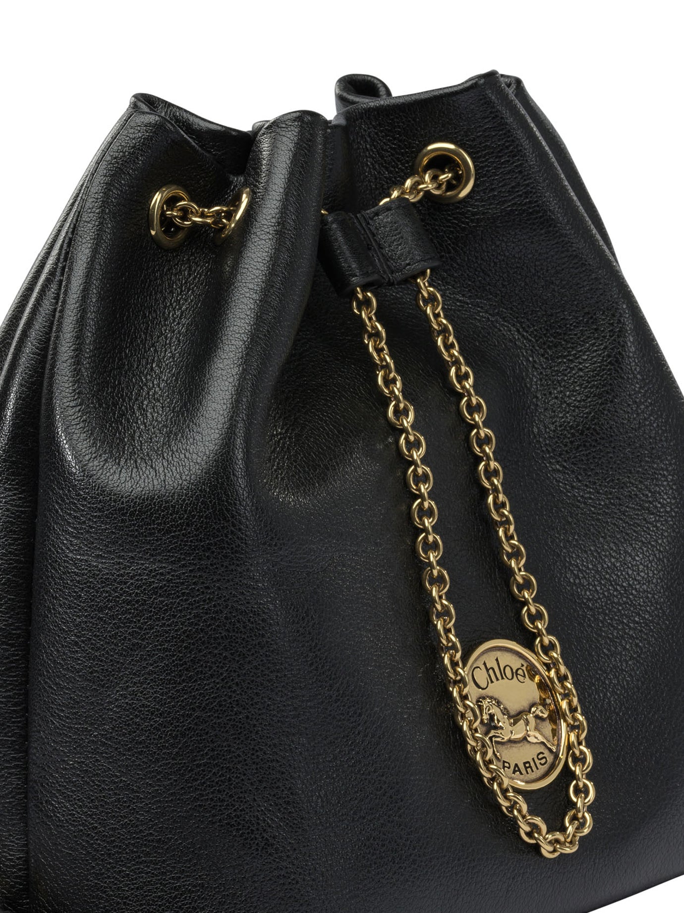 CHLOÉ Mini Backpack with Oversized Metal Cuff Handle