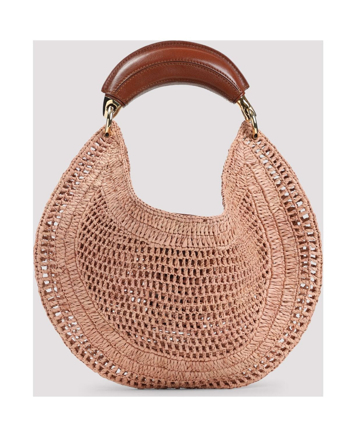 CHLOÉ Mini Raffia Banana Handbag