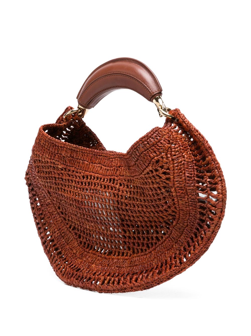 CHLOÉ Summer Raffia Hobo Handbag - W:36CM H:21.5CM D:3CM