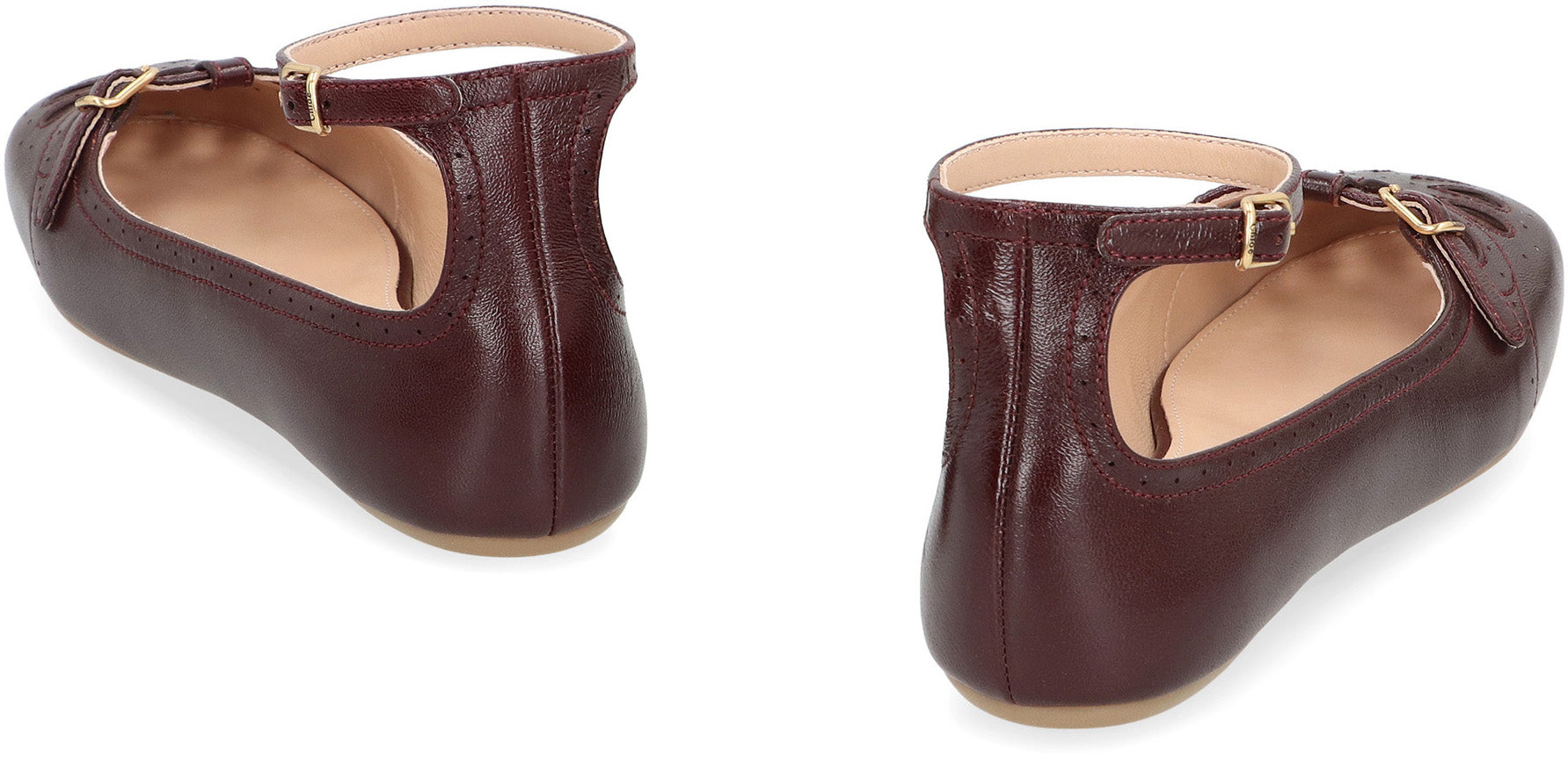 CHLOÉ Luxe Ballet Flats with Elegant Cut-Outs