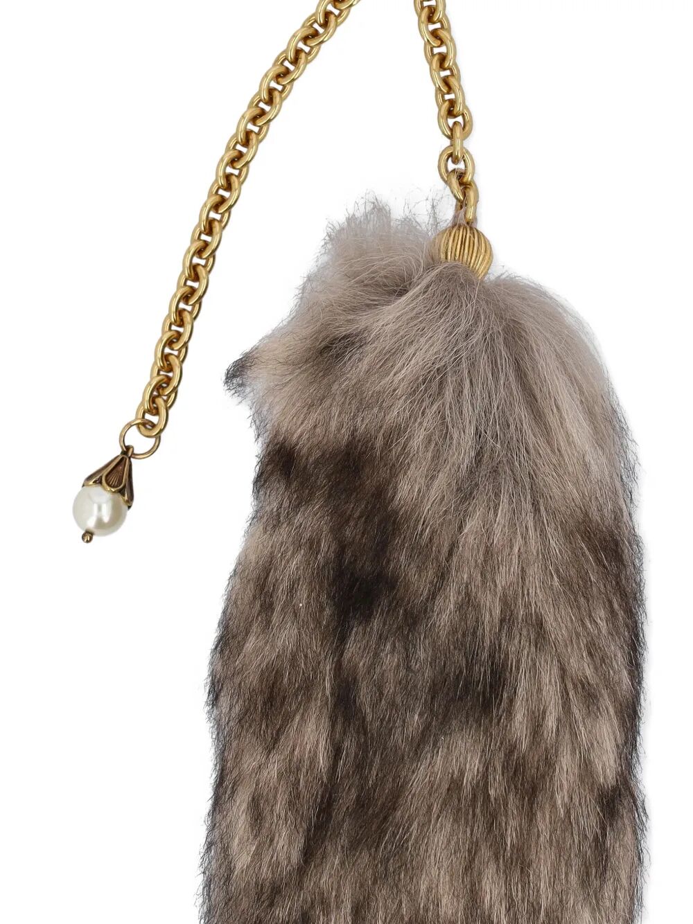 CHLOÉ Mini Handbag Charm in Luxurious Lambskin Shearling