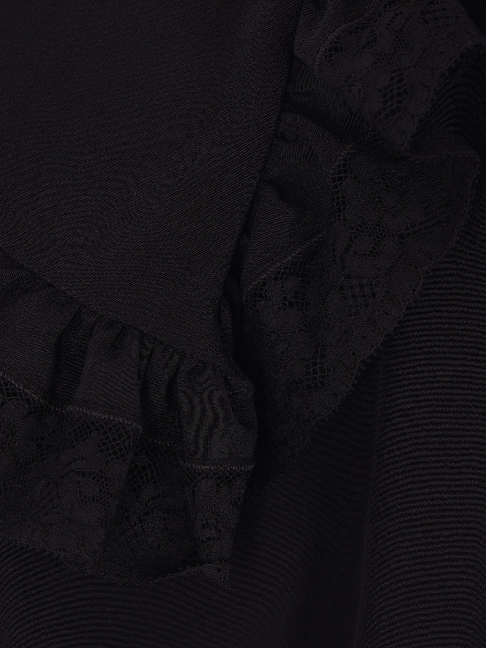 CHLOÉ Elegant Long-Sleeved Top with Lace Ruffles