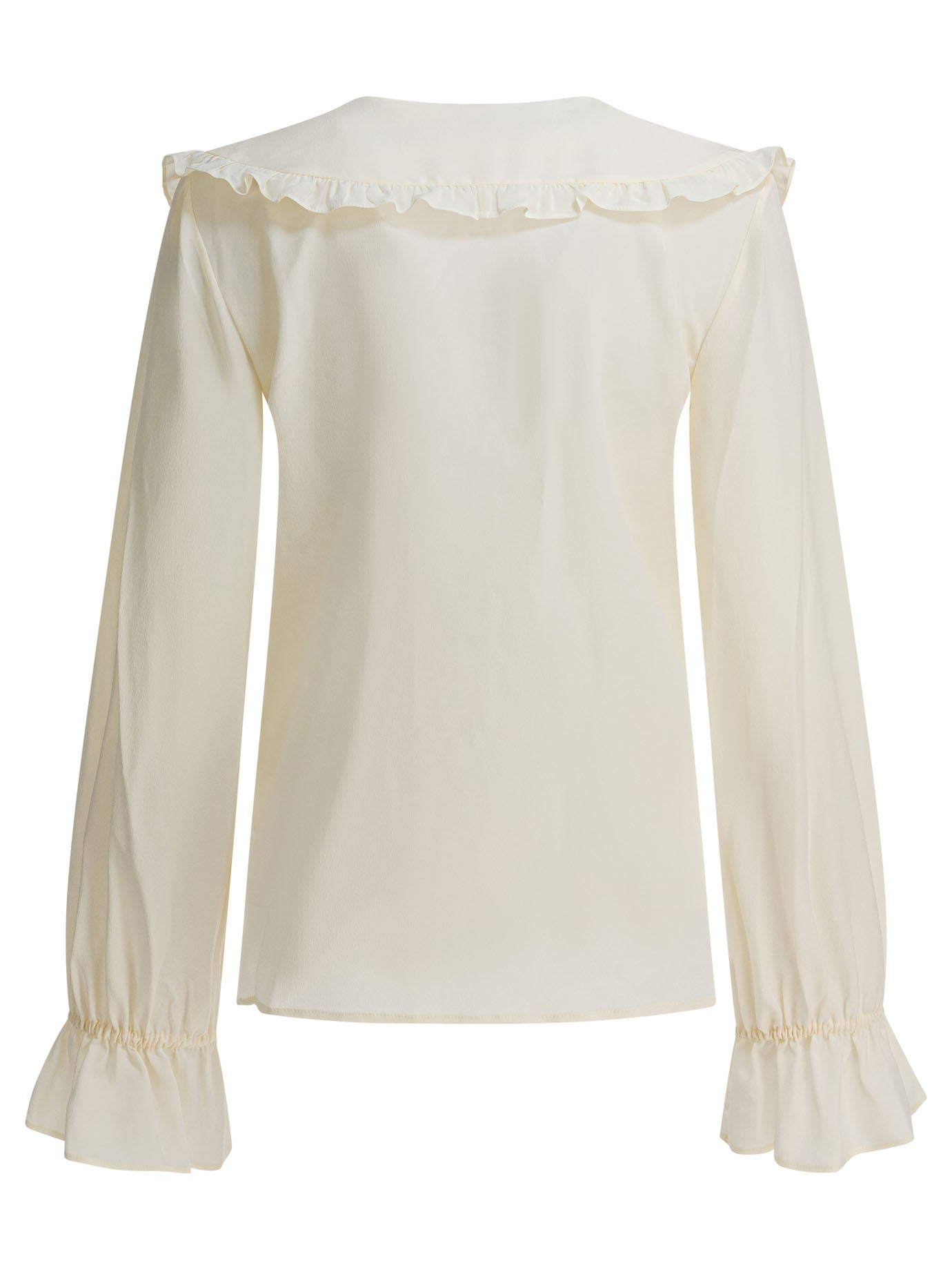 CHLOÉ Silk Ruffled Long Sleeve Shirt