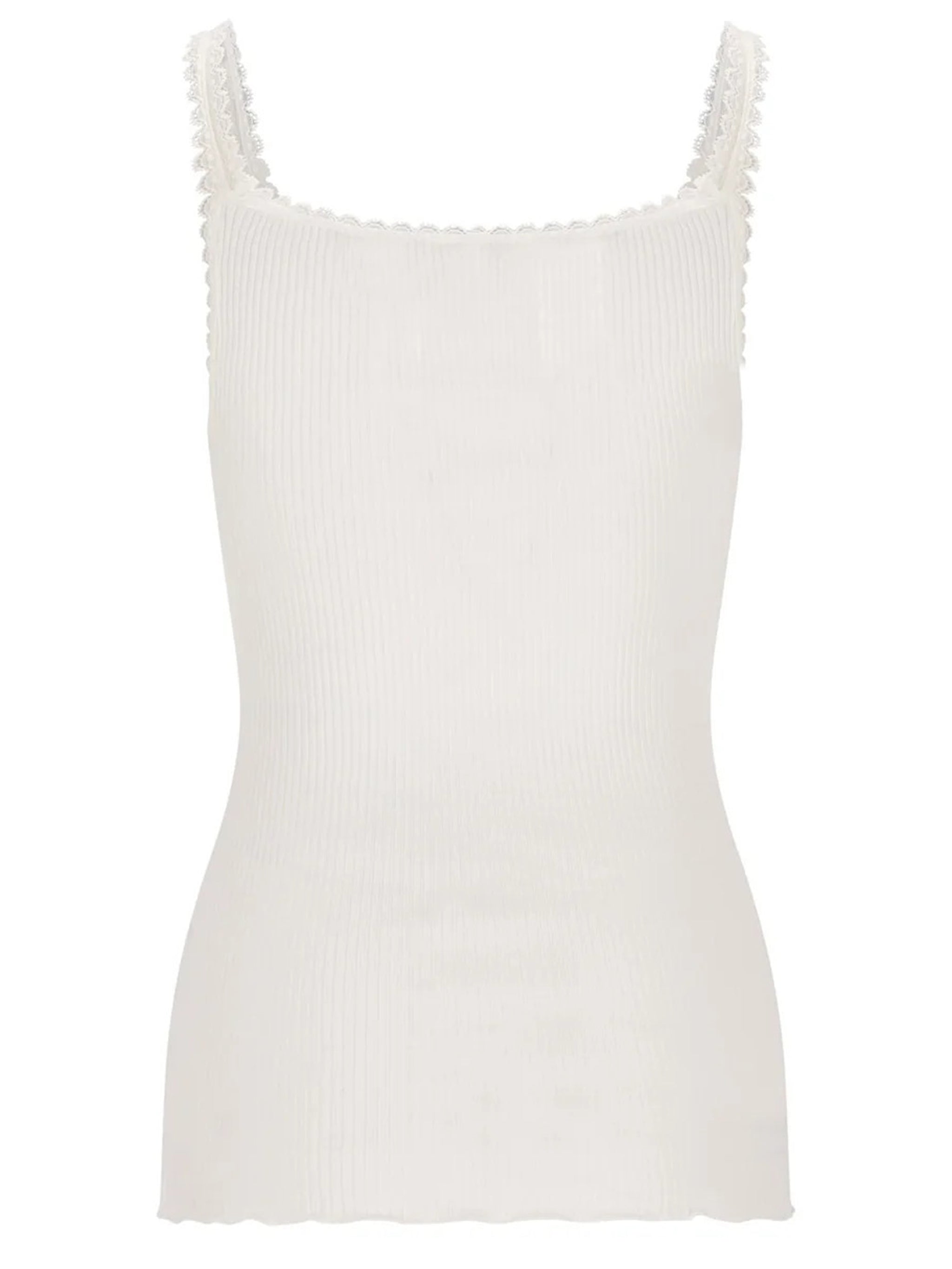 CHLOÉ Ribbed Top with Lace Details