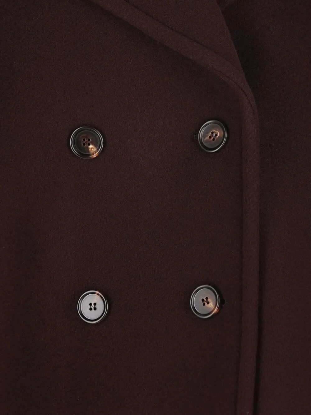 CHLOÉ Short Double-Breasted Wool Jacket (Size 36)