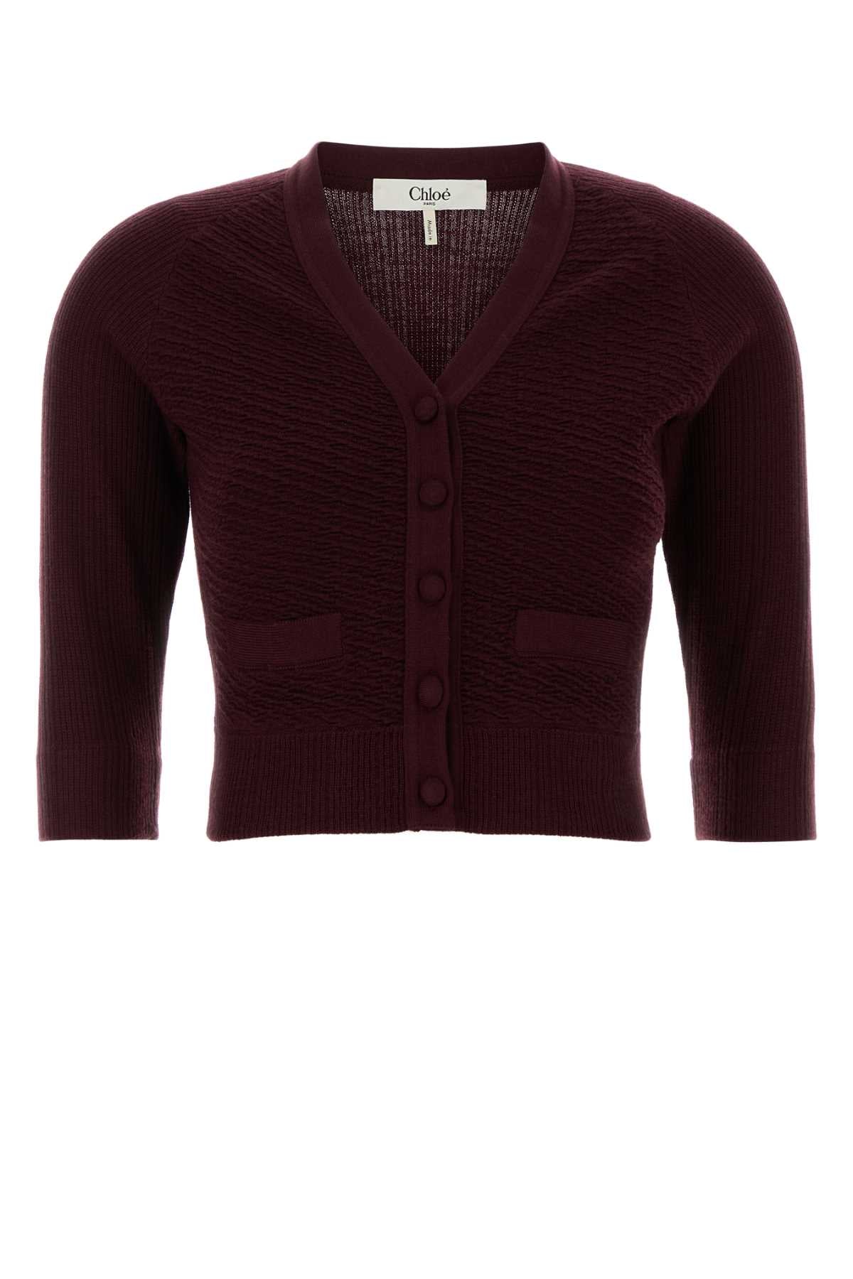CHLOÉ Elegant Wool Cardigan for Women - Fall 25