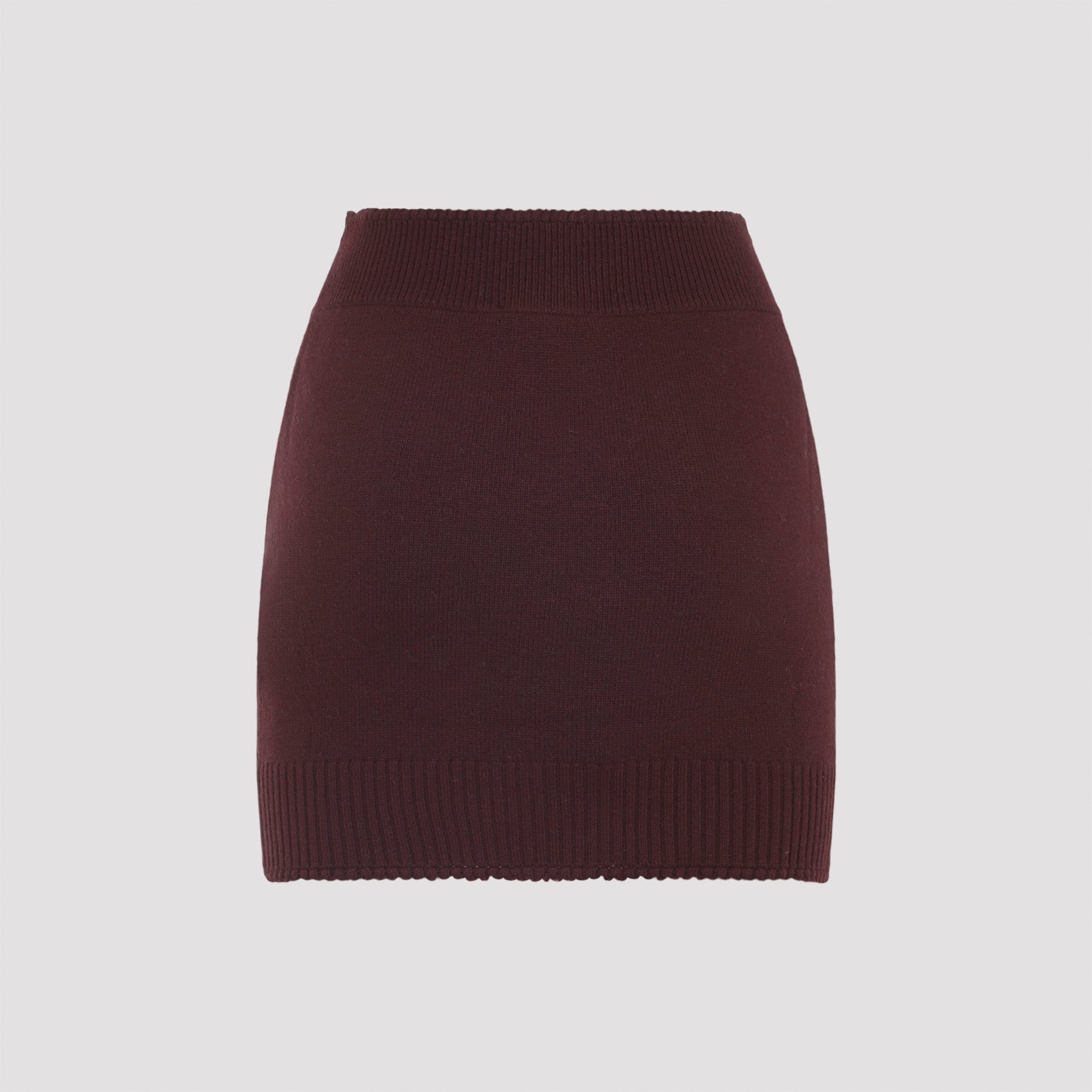 CHLOÉ Wool Mini Skirt with Argyle Jacquard