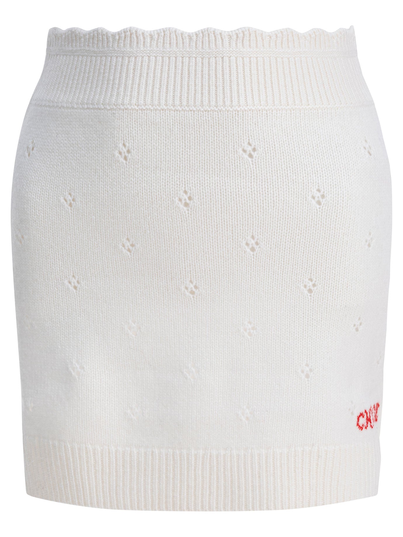 CHLOÉ Openwork Wool and Cashmere Mini Skirt