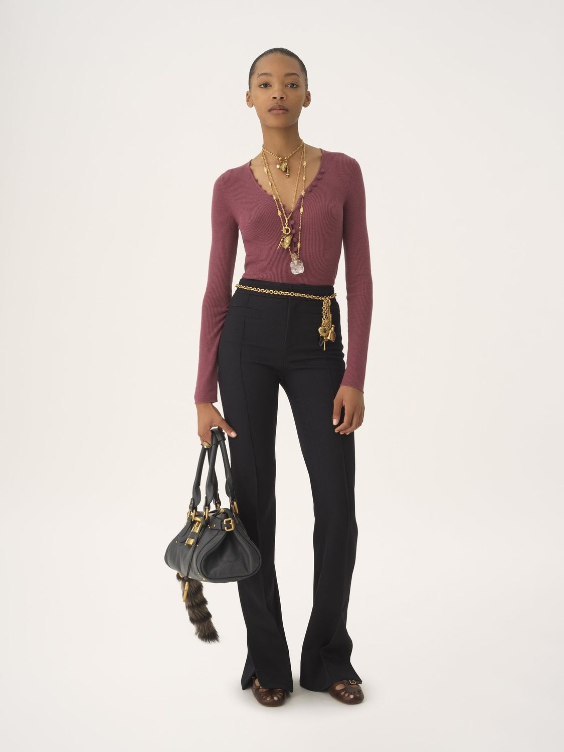 CHLOÉ Wool Top for Women - Fall/Winter 2025
