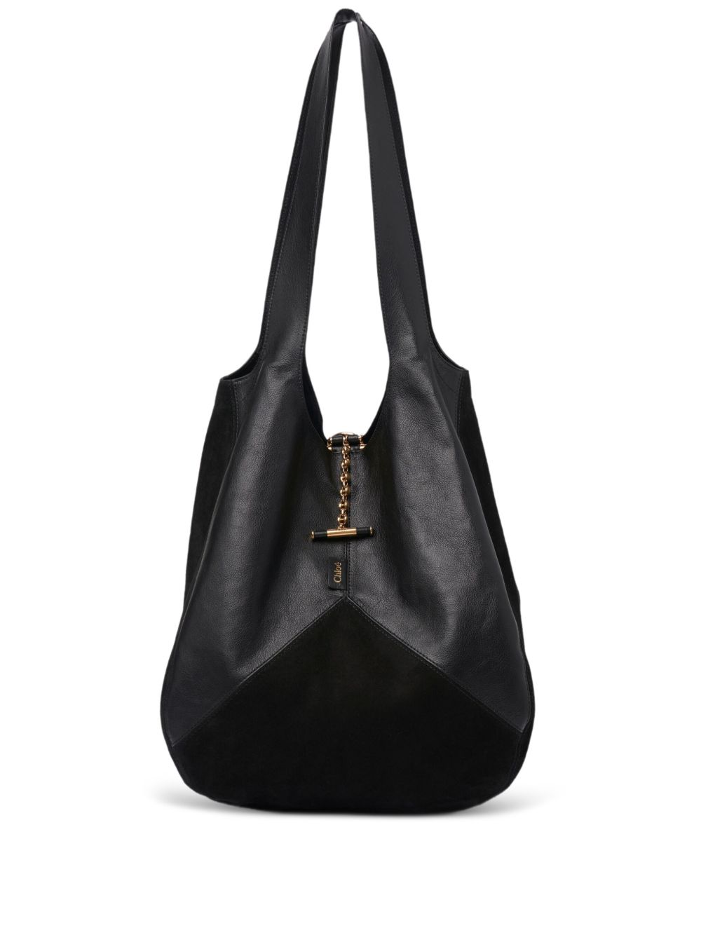 CHLOÉ Leather Hobo Handbag with Top Handle
