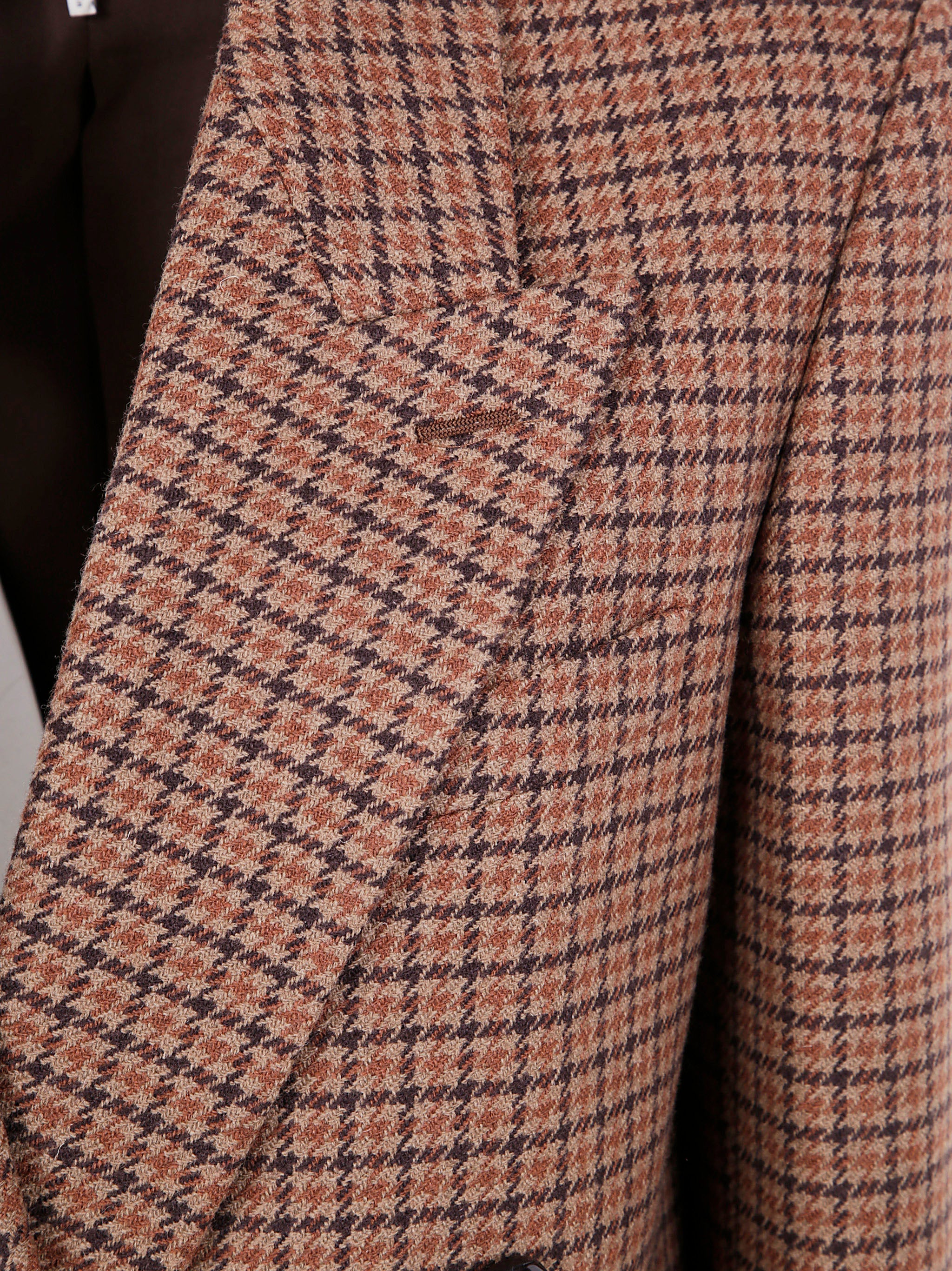 CHLOÉ Double-Breasted Houndstooth Wool Blazer - Size 36