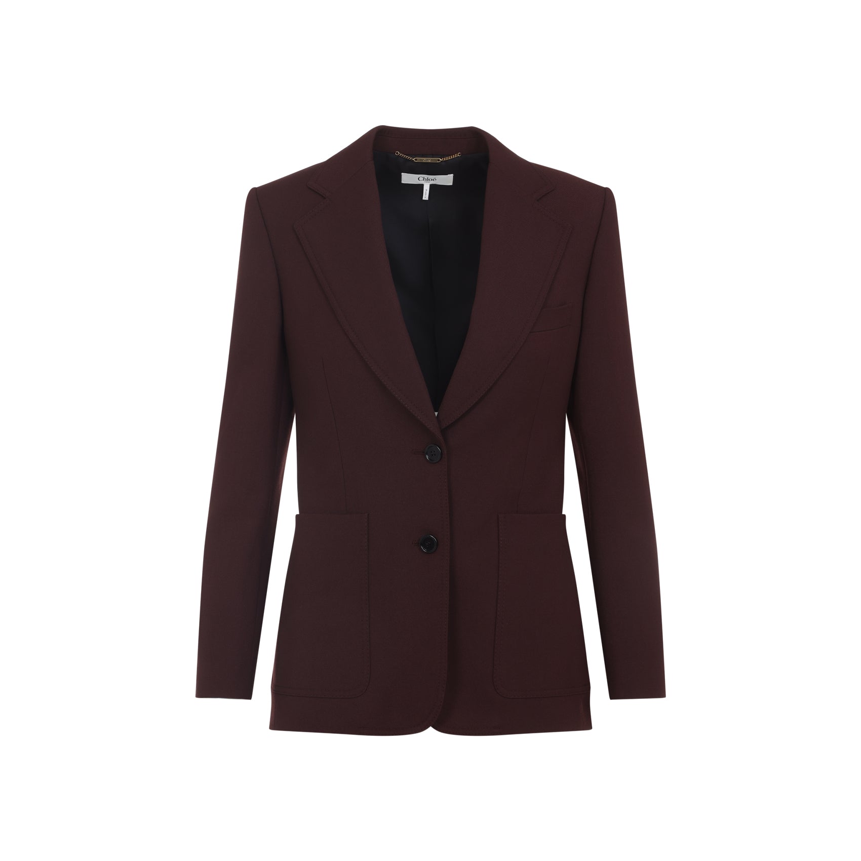 CHLOÉ Wool Jacket with Peak Lapels for Women