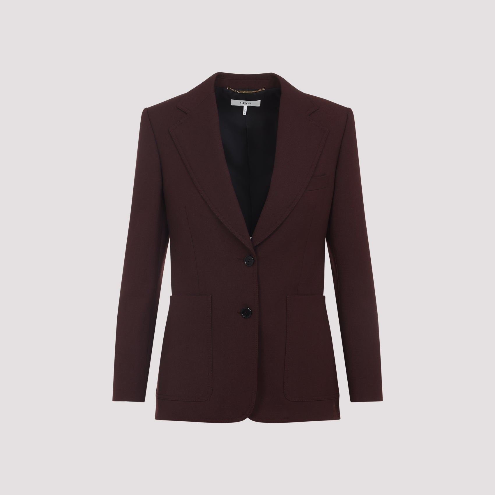 CHLOÉ Wool Jacket with Peak Lapels for Women