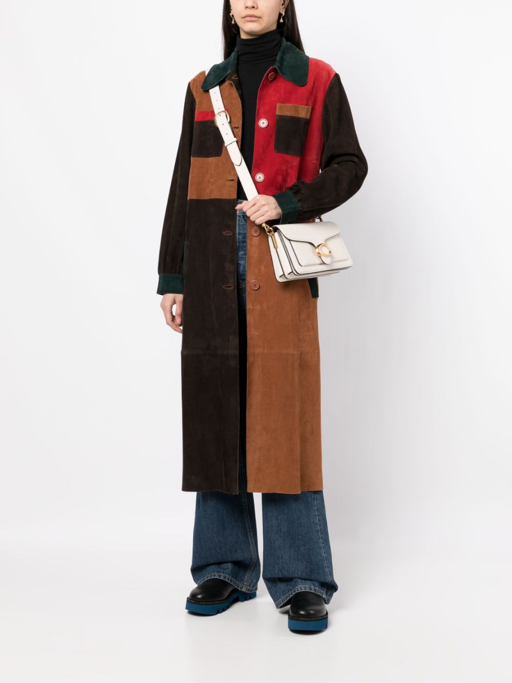 COACH Polished Pebble Leather Tabby Mini Shoulder Bag