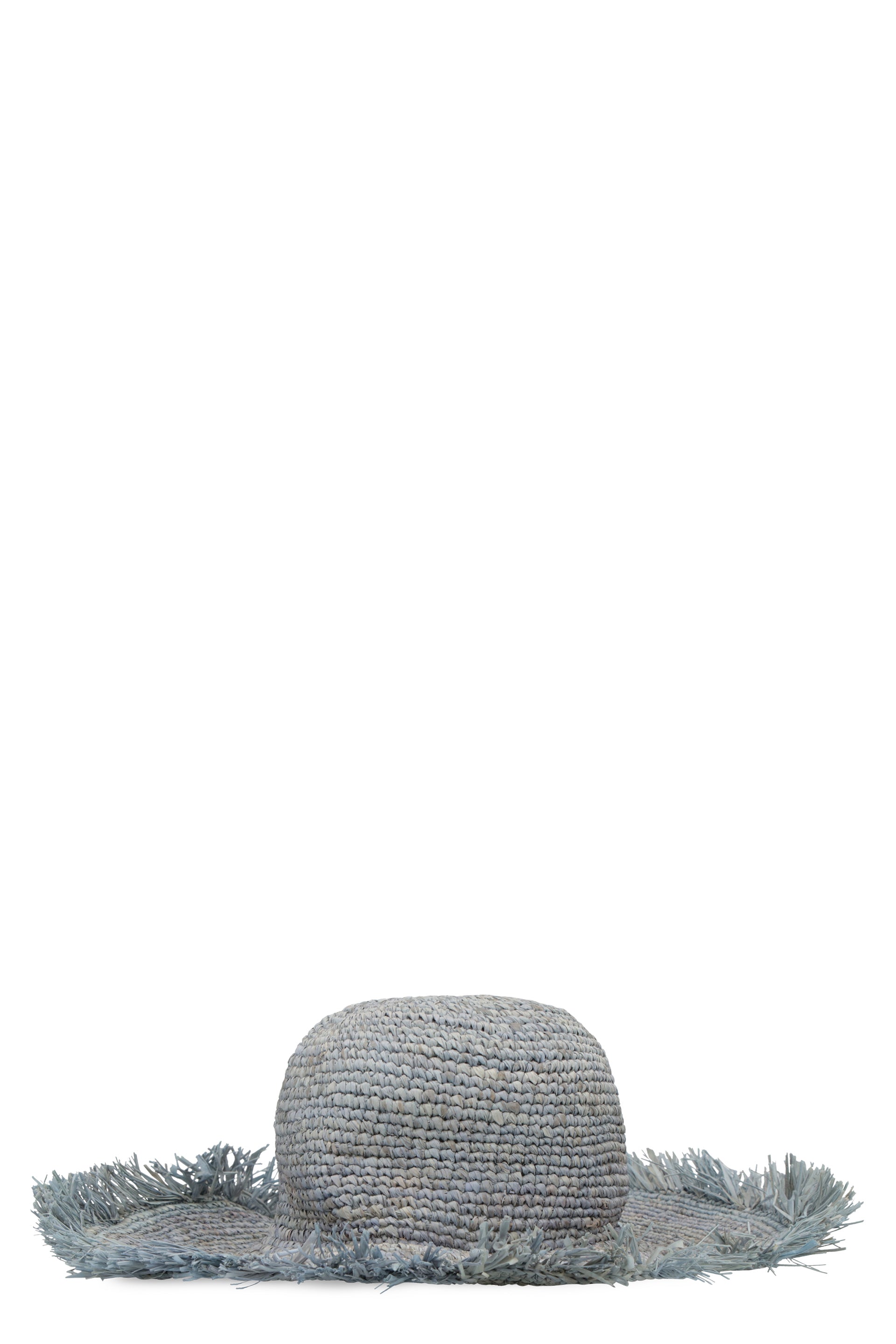 MADE FOR A WOMAN Frayed Edge Raffia Straw Hat