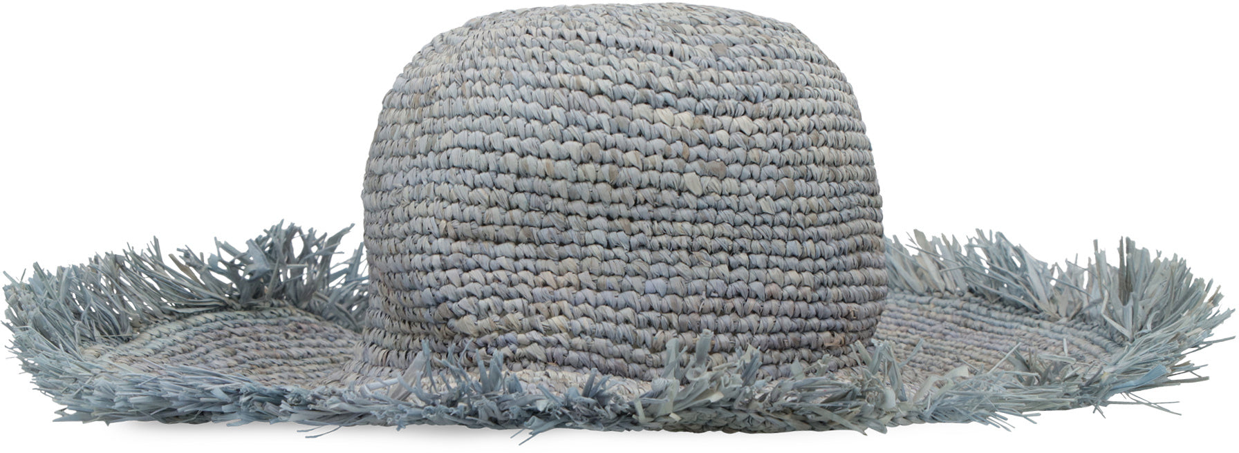 MADE FOR A WOMAN Frayed Edge Raffia Straw Hat