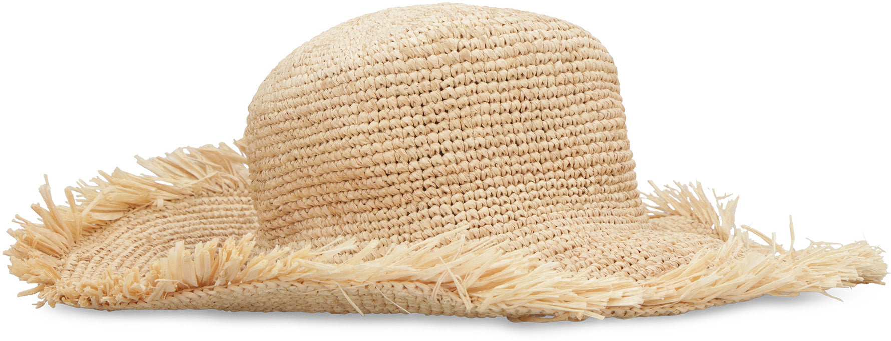 MADE FOR A WOMAN Fringed Edges Straw Hat