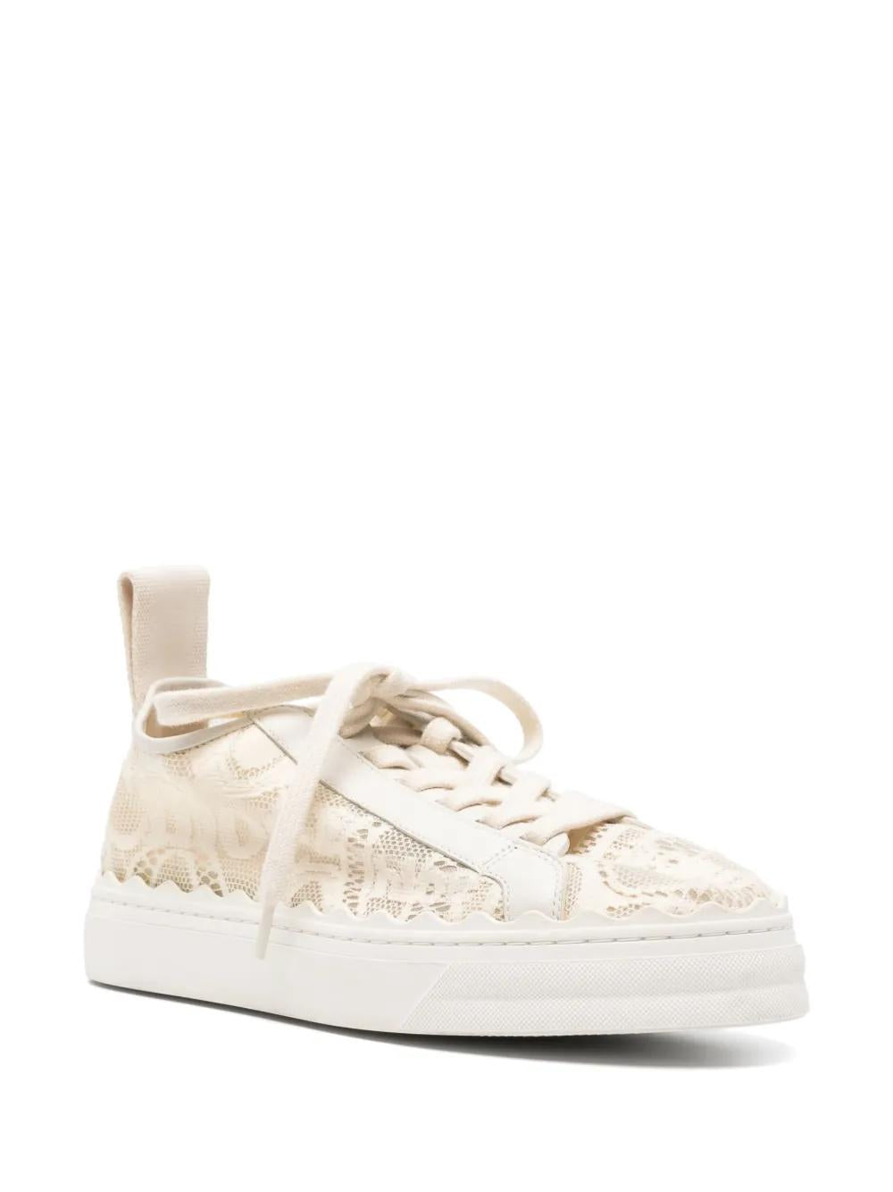 CHLOÉ Lace-Detail Low-Top Sneakers for Women