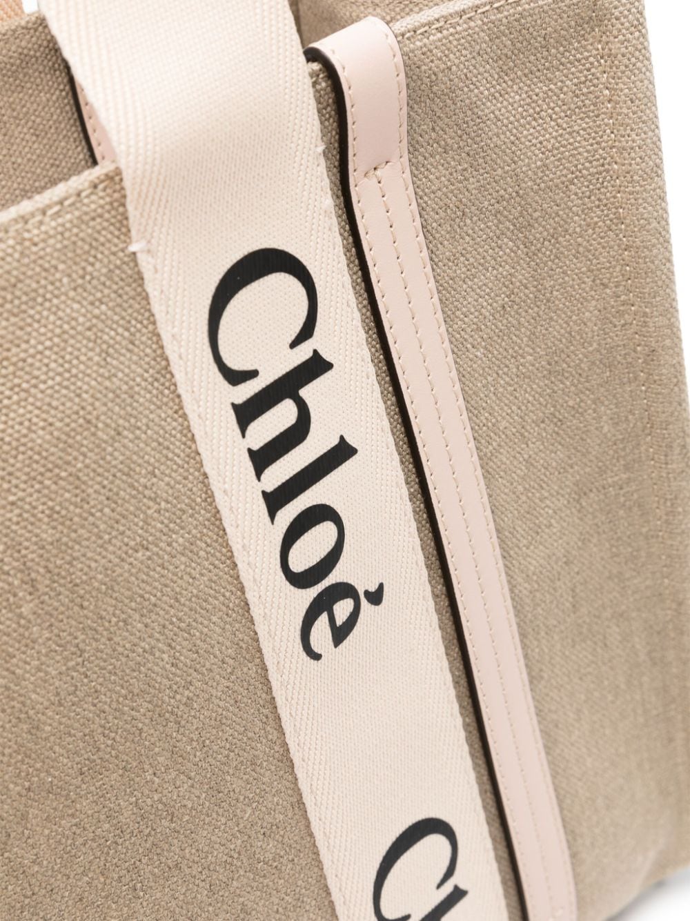 CHLOÉ Medium Canvas Tote Handbag