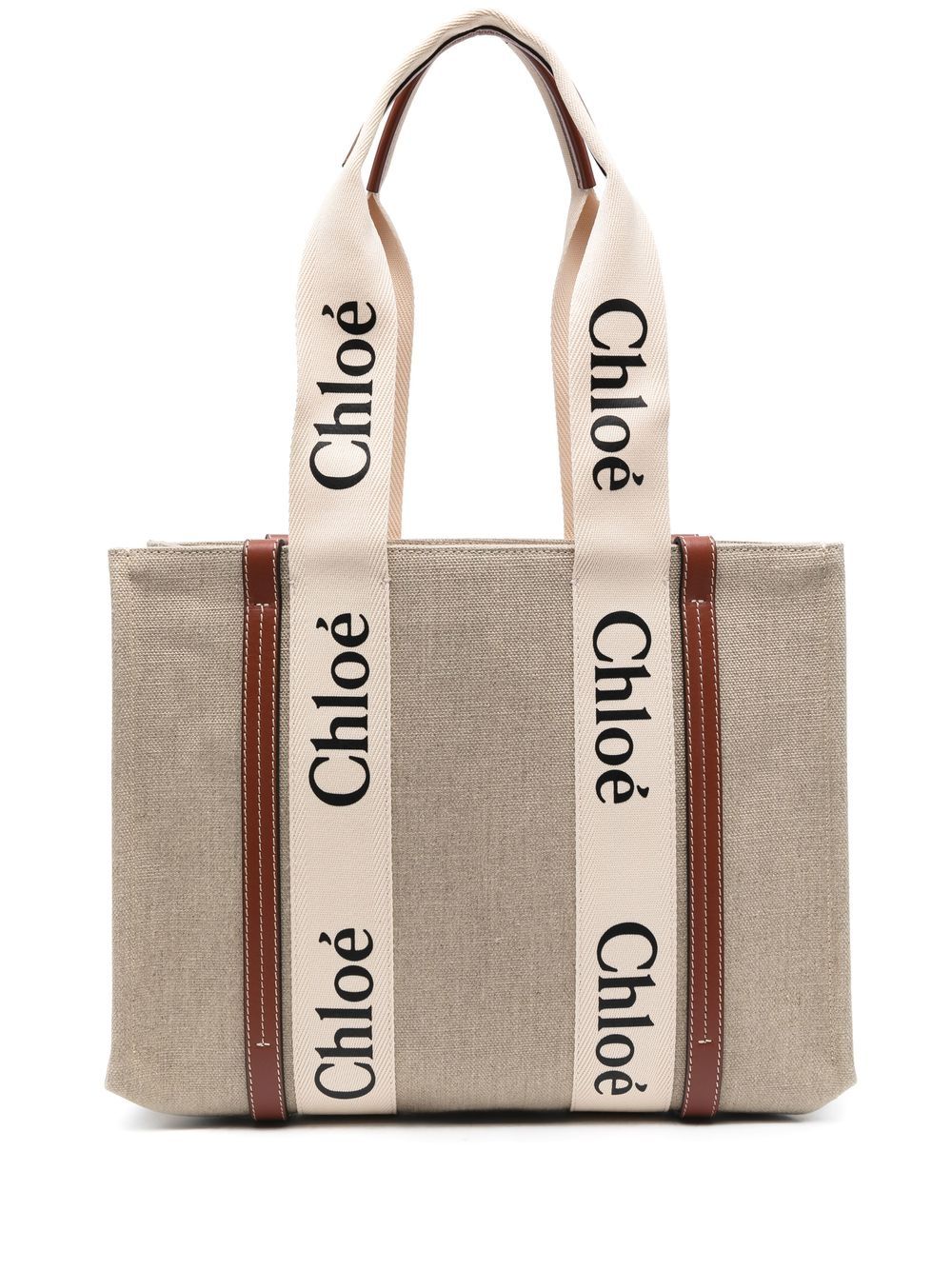 CHLOÉ Medium Canvas Tote Handbag